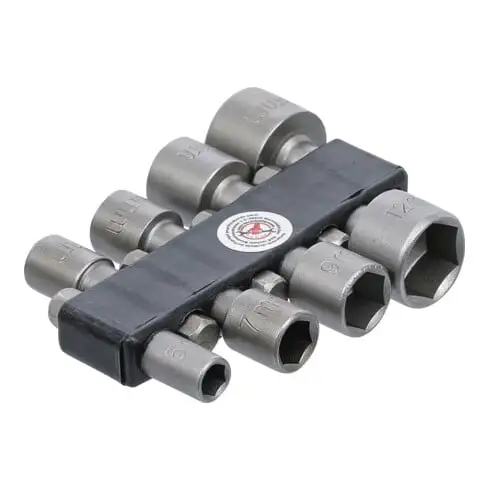 Jeu d’embouts/de douilles 6,3 mm (1/4") 5 - 13 mm 8 pièces BGS Do it yourself