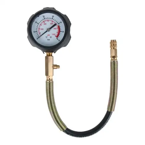 Manomètre KS Tools avec flexible, pour 150.1680