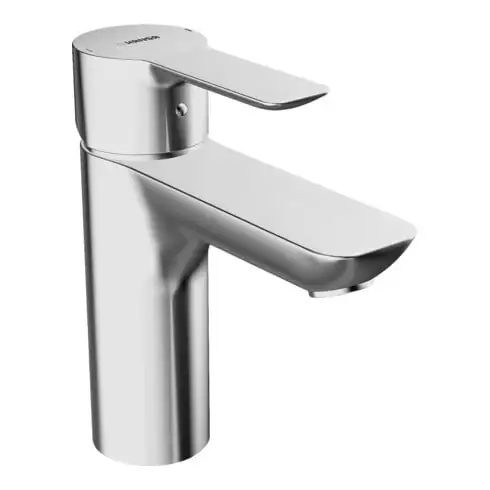 Mélangeur lavabo monotrou Hansa HANSALIGNA DN 15 avec vidage rapide chromé