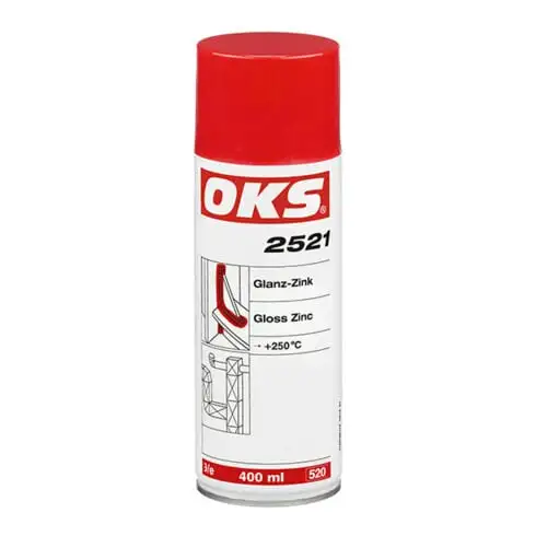 OKS Gloss Zinc Spray 400ml 2521 à 240 degrés