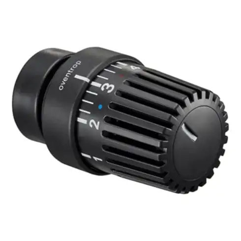 OV Tête thermostatique UNI LH avec décorations, noir