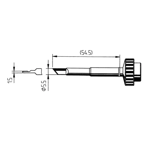 Panne à souder ERSA 3.2mm -en forme de ciseau