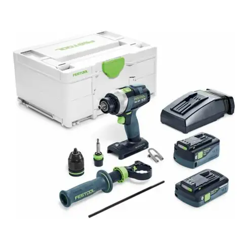Perceuse-visseuse sans fil Festool TDC 18/4 5,0/4,0 I-Plus QUADRIVE