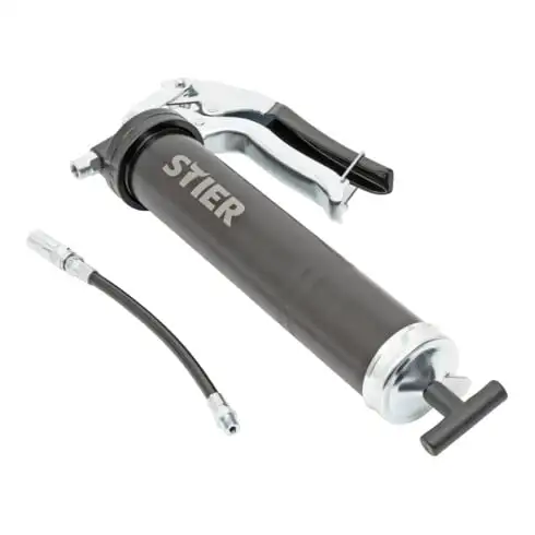 Pompe de graissage à une main avec tuyau nylon STIER