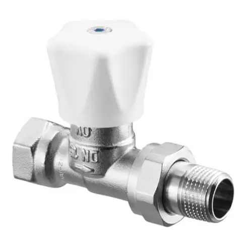 Régulateur manuel OV. Série HRV DN20,3/4,PN10,PN10,Dg,Tête de poignée blanche