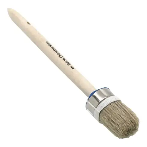 Ring Brush Gr.14 Bristle-L.66mm brosse mixte légère. manche en bois brut.