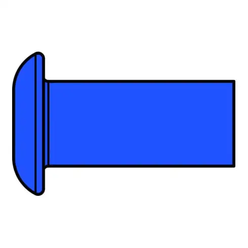 Rivet aveugle Gesipa Magazine Rivet aveugle G-Speed Steel Tête ronde plate 3.2 x 5.5 Oversize S