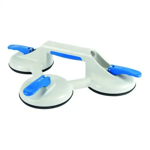 VERIBOR® Ventouse Capacité 90 kg Tête Ø 120 mm 3 Têtes Caoutchouc