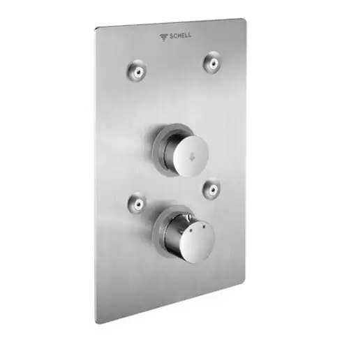 Schell douche murale encastrée LINUS Basic type D-SC-T panneau frontal en acier inoxydable