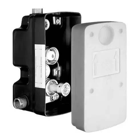 Schéma de douche murale à encastrer type WB-E-T