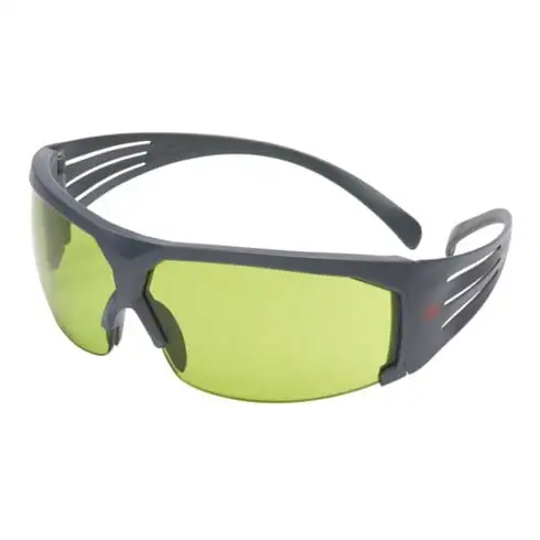 3M Schweißerbrille SecureFit™ SF600 EN 166 PC, branches grises, verre vert IR1,7