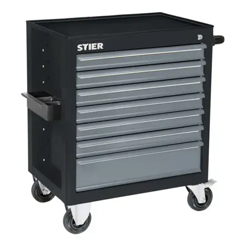 Servante d'atelier vide STIER, BLACK-Edition