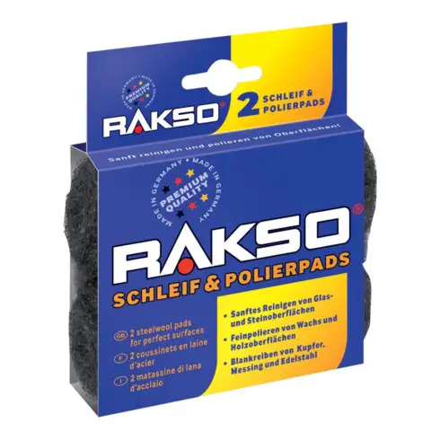 Stahlwolle fein 00 2er-Pack RAKSO