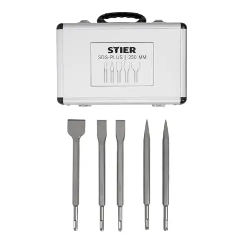 STIER SDS-Plus jeu de ciseaux 5 pièces 250mm