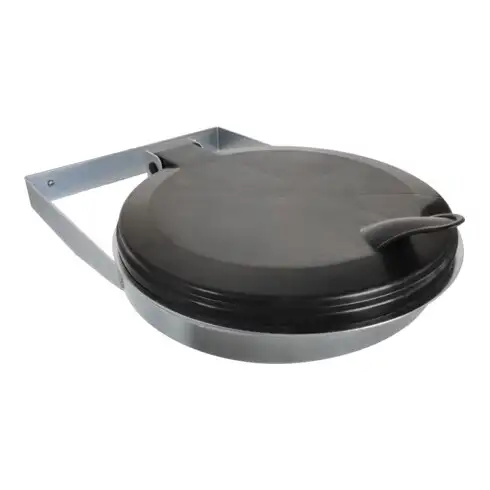 Support pour sacs poubelles STIER pour fixation murale, noir, pour volume de 120 l, lxPxH 550x370x100 mm