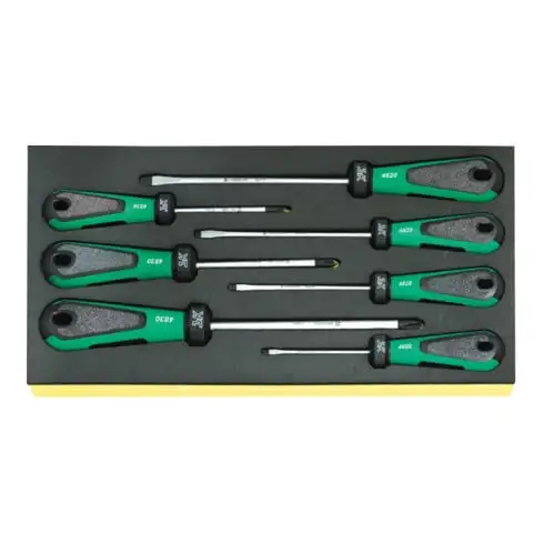 TCS 4820/4830 Jeux de tournevis 3K DRALL en plateau TCS 7 pcs.