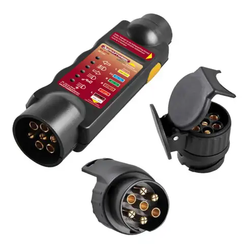 Testeur de Kraftwerk pour fiche de remorque. 7/13 pôles