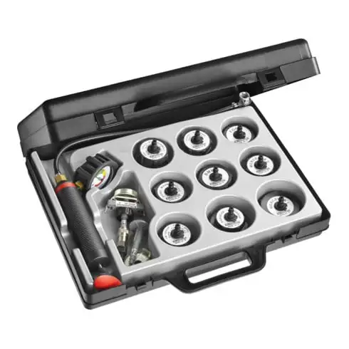 Testeur d'étanchéité Facom pour système de refroidissement, jeu d'adaptateurs dans un coffret plastique, 15 pcs.