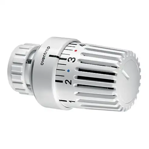 Tête thermostatique Oventrop UNI LD avec sonde liquide blanche avec position zéro