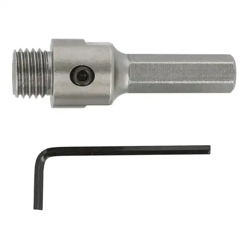 Tige de fixation Heller pour scie cloche Allmat Adaptateur 6 pans