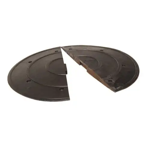 Traverse Moravia SafeRide-50 élément d'extrémité avec axe noir 900 x 450 x 50 mm