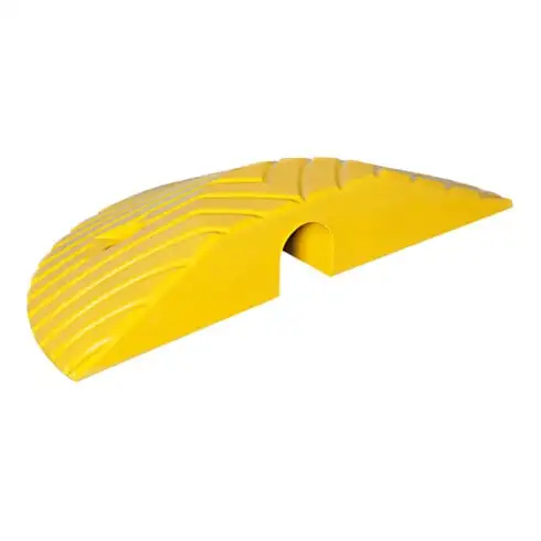 Traverse Moravia TOPSTOP-10 élément d'extrémité jaune 405 x 210 x 70 mm