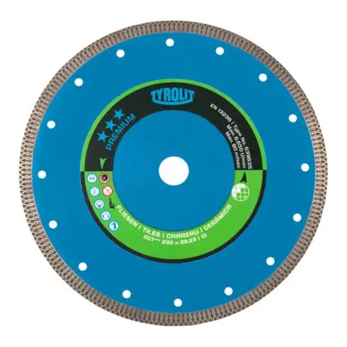 TYROLIT Disque de tronçonnage diamanté PREMIUM*** Carrelage, ⌀ disque : 115 mm