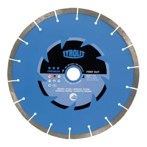 TYROLIT Disque de tronçonnage diamanté PREMIUM*** Fast Cut, ⌀ disque : 115 mm