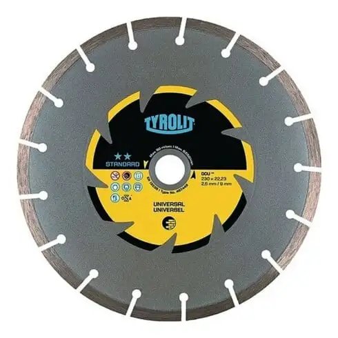 TYROLIT Disque de tronçonnage diamanté STANDARD** Universel, ⌀ disque : 230mm
