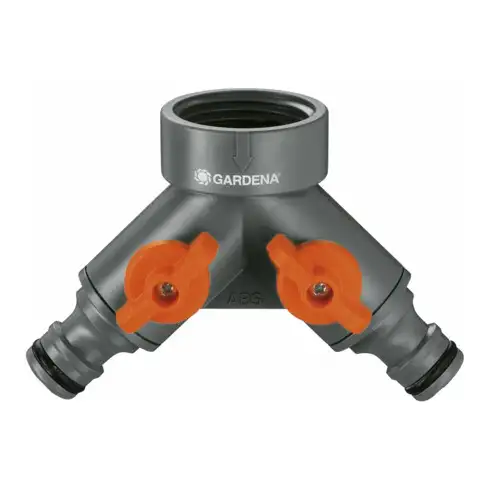 Vanne 2 voies GARDENA, pour robinets avec filetage 33,3 mm (G1)