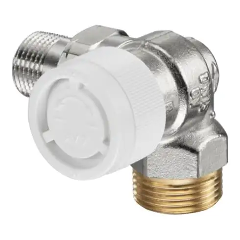 Vanne thermostatique OV AV9, DN15, 3/4x1/2, PN10, angle droit