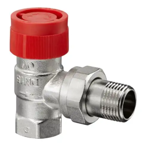 Vanne thermostatique OV F 1/2 d'angle, avec réglage fin étagé