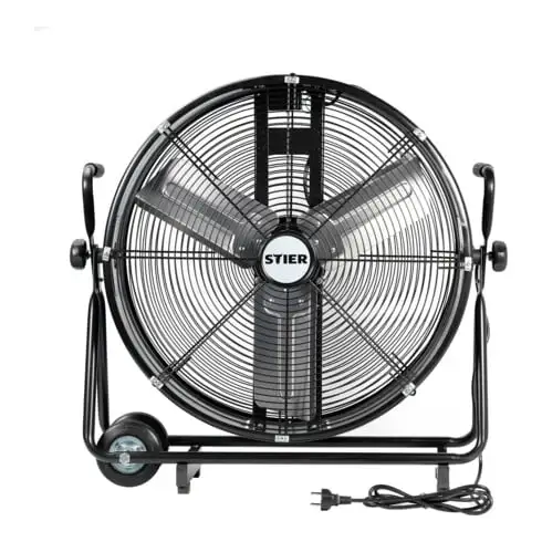 Ventilateur tambour mobile STIER, 330 W Ø 600 mm