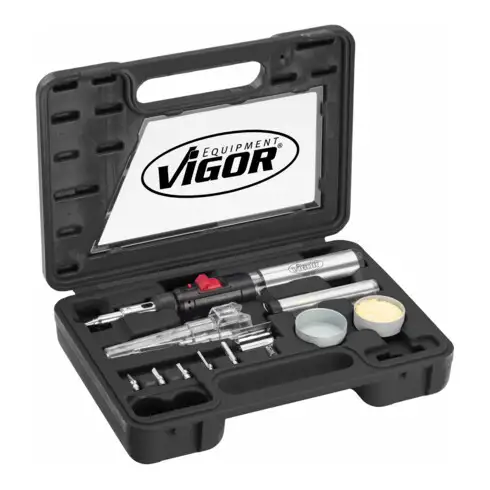 VIGOR Jeu de fer à souder à gaz V5512 12 x 12