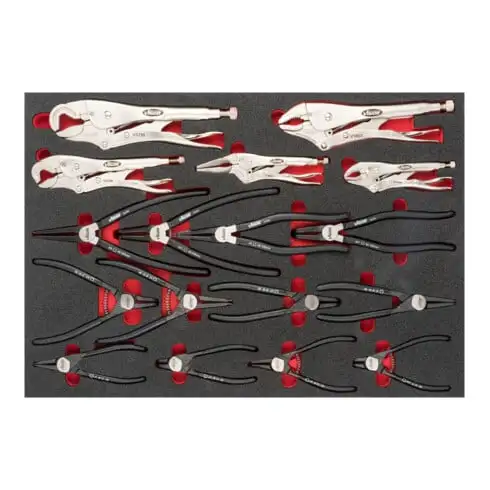 VIGOR Jeu de pinces V6816 17 x 17