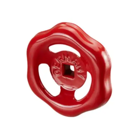 Volant à main OV (vannes coulissantes et vannes Rg) pour DN50, acier, rouge