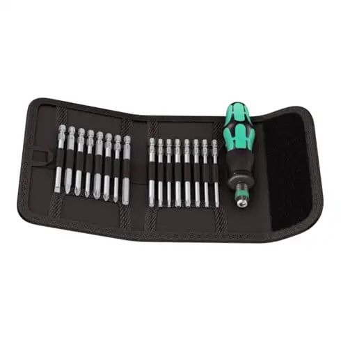 Wera Jeu d’embouts avec manche universel 17 pièces