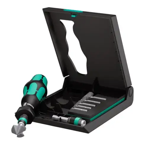 Wera Jeu d’embouts fraisesà chanfreiner en coffret robuste, 8 pièces