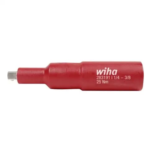 Wiha Adaptateur carré isolé 3/8" pour clé à douille 1/4" (44355)