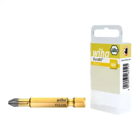Wiha Bit Set Professional 50 mm Pozidriv (PZ2) 2 pcs 1/4" dans un coffret (38680)