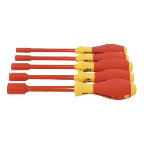 Wiha Jeu de clésà douilles 100% isolées, Nombre de clés: 5