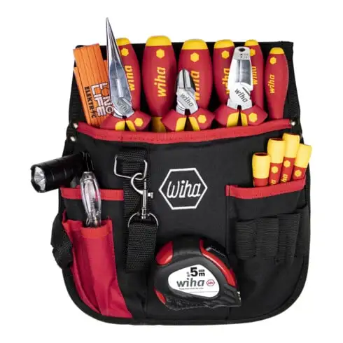 Wiha set d'outils électricien mixte, 18 pcs. incl. pochette de ceinture