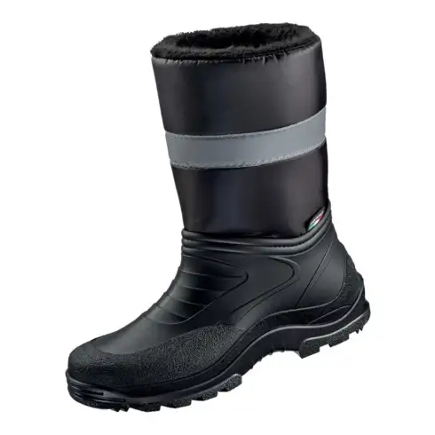 Winterschlupfstiefel Skagen T46 noir PVC/Nylon avec bandes réfléchissantes